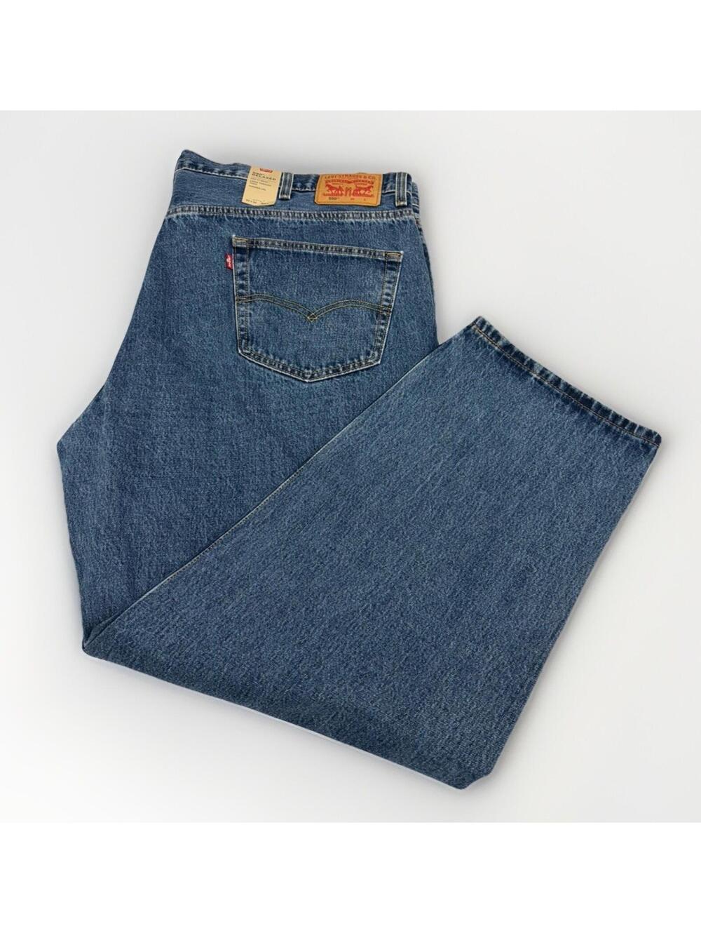 NWT Men’s Levi’s 550 Relaxed Fit Medium Wash Straight Leg Jeans Size 50x32